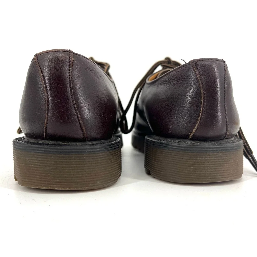 Dr Marten's Brown Leather 1461 4-eye Brown Oxford Lace up Made in England Men 6‎